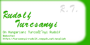 rudolf turcsanyi business card